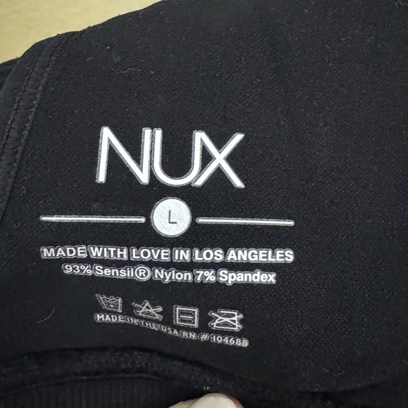 NUX Black Ribbed Sports Bra - Picture 10 of 10